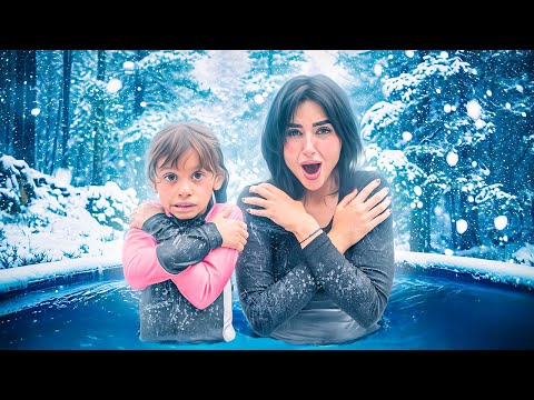 قررت انا وبنتي ايلين نسبح متنا برد