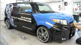 SCION xB gettin' wrapped