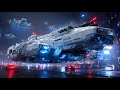Futuristic Police Spaceship