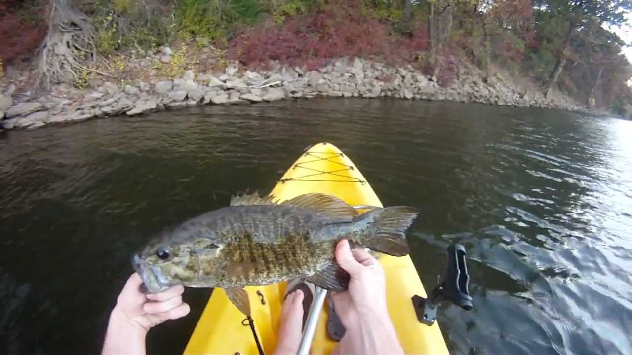 GoPro Huge Smallmouth Bass Caught Kayak Fishing! YouTube