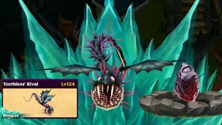 Toothless' Rival max level 124 titan mode-unique Whispering Death//Dragons Rise of Berk