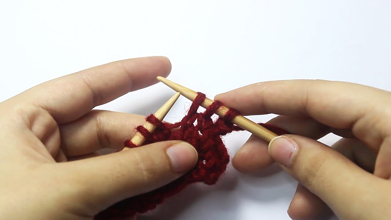 SSK اساسيات تعليم التريكو : تنقيص الغرزة العدلة من اللوب الخلفى