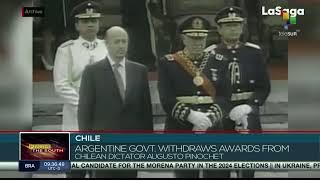 Argentina withdraws insignia awarded to Augusto Pinochet