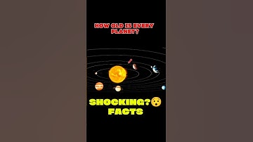 How Old Are the Planets? 🌍#space #planets #solarsystem #earth #jupiter #facts #viral #shorts #fyp