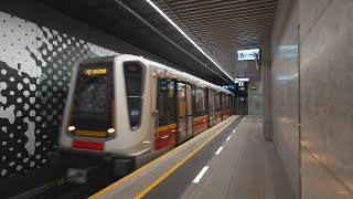 Poland, Warsaw, Metro Ride From Zacisze To Kondratowicza