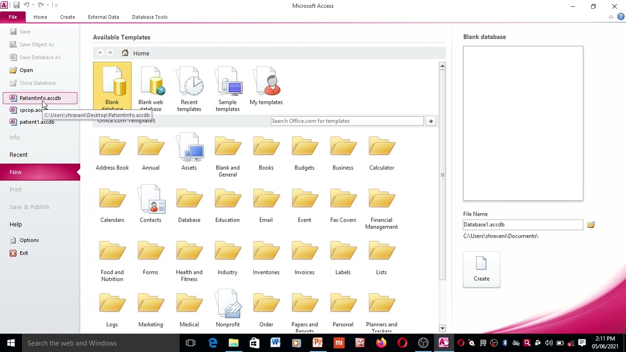 Generating report and printing the report from patient database.Computer Application in pharmacy -7