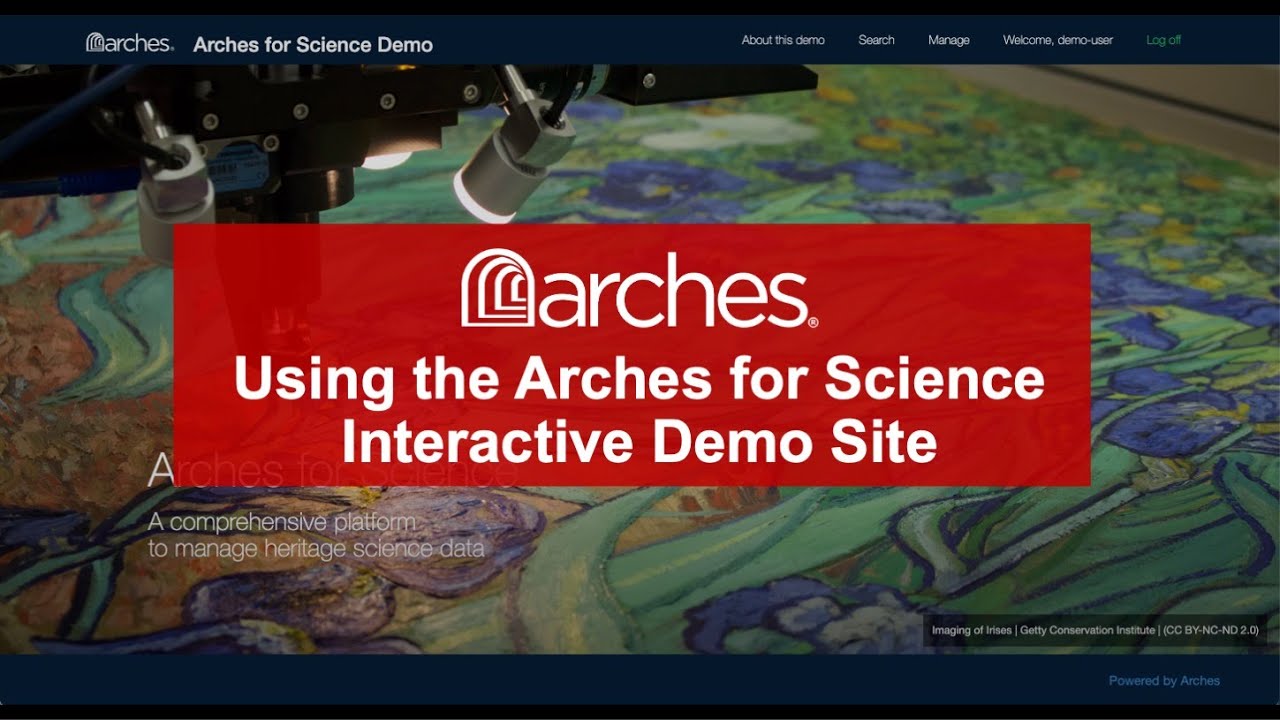 Using the Arches for Science Interactive Demo Site