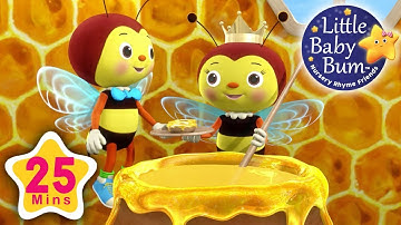 Little Bee Song | Plus Lots More Nursery Rhymes | 25 Minutes Compilation from LittleBabyBum!