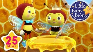 little bee song plus lots more nursery rhymes 25 minutes compilation from littlebabybum