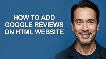 How to Add Google Reviews on Html Website - KevinHowTo
