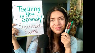 Teaching You Spanish ASMR (Whispers in English & Spanish + Writing Sounds) screenshot 2