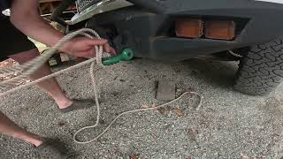 Mid-line rope knot for game recovery 2025
