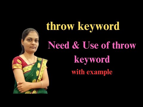 throw keyword in java|need and uses of throw keyword in exception handling|Free complete java course