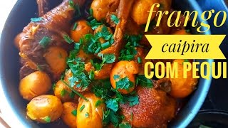 frango caipira com pequi