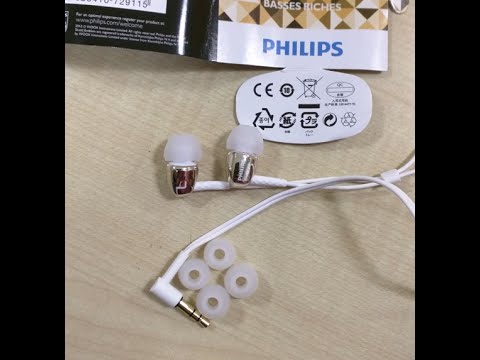 Philips SHE3900GD unboxing (gold) Earphones