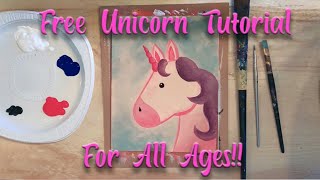 How to paint a unicorn | acrylic paints