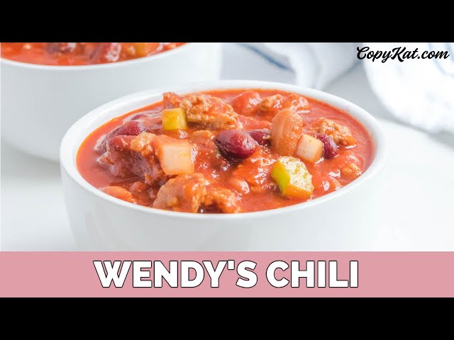 Just Like Wendy's Chili Recipe