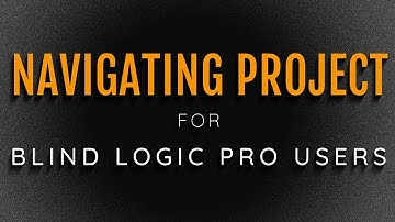 Navigating Through a Logic Pro X Project from the keyboard Using Voiceover PT 2 Updated for 10.5
