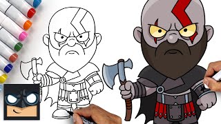 how to draw kratos god of war ragnarok