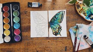 Learn How To Paint a Butterfly Wing | June Let's Make Art Matter For Jesse