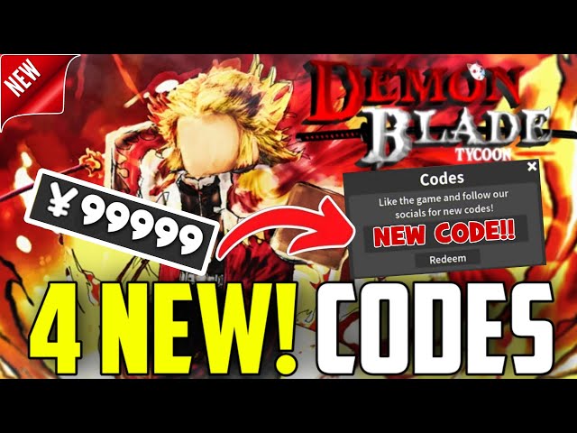 All *Secret* Demon Blade Tycoon Codes 2023