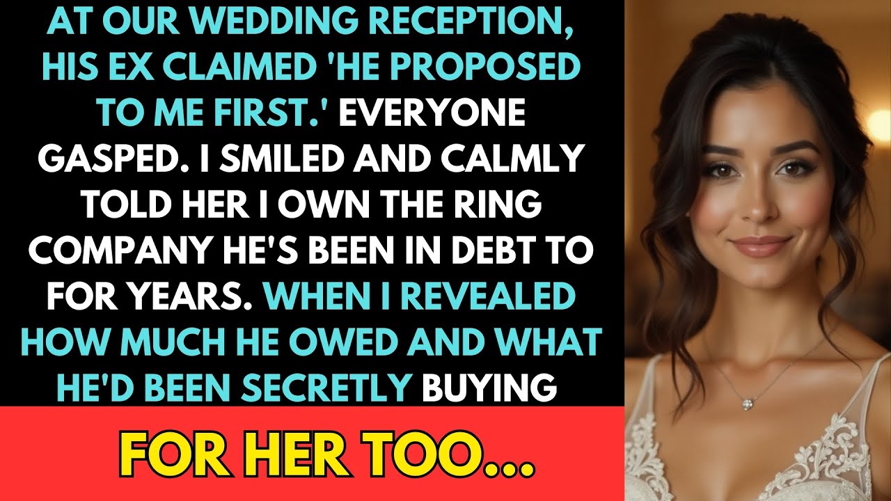 At Wedding Reception His Ex Claimed 'He Proposed to Me First'—I Own the Ring Company He's In Debt To
