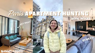 APARTMENT HUNTING in PARIS *realistic budget* | Touring 8 apt *prices/tips/locations*