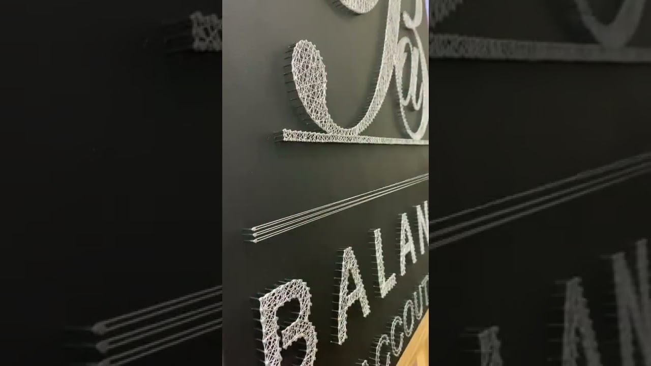 String art logo by me/ to order.