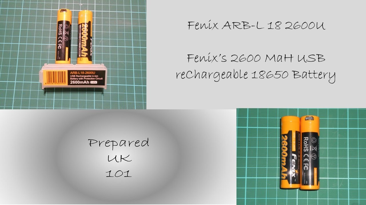 Accu 18650 Fenix 2600mAh - ARB-L18