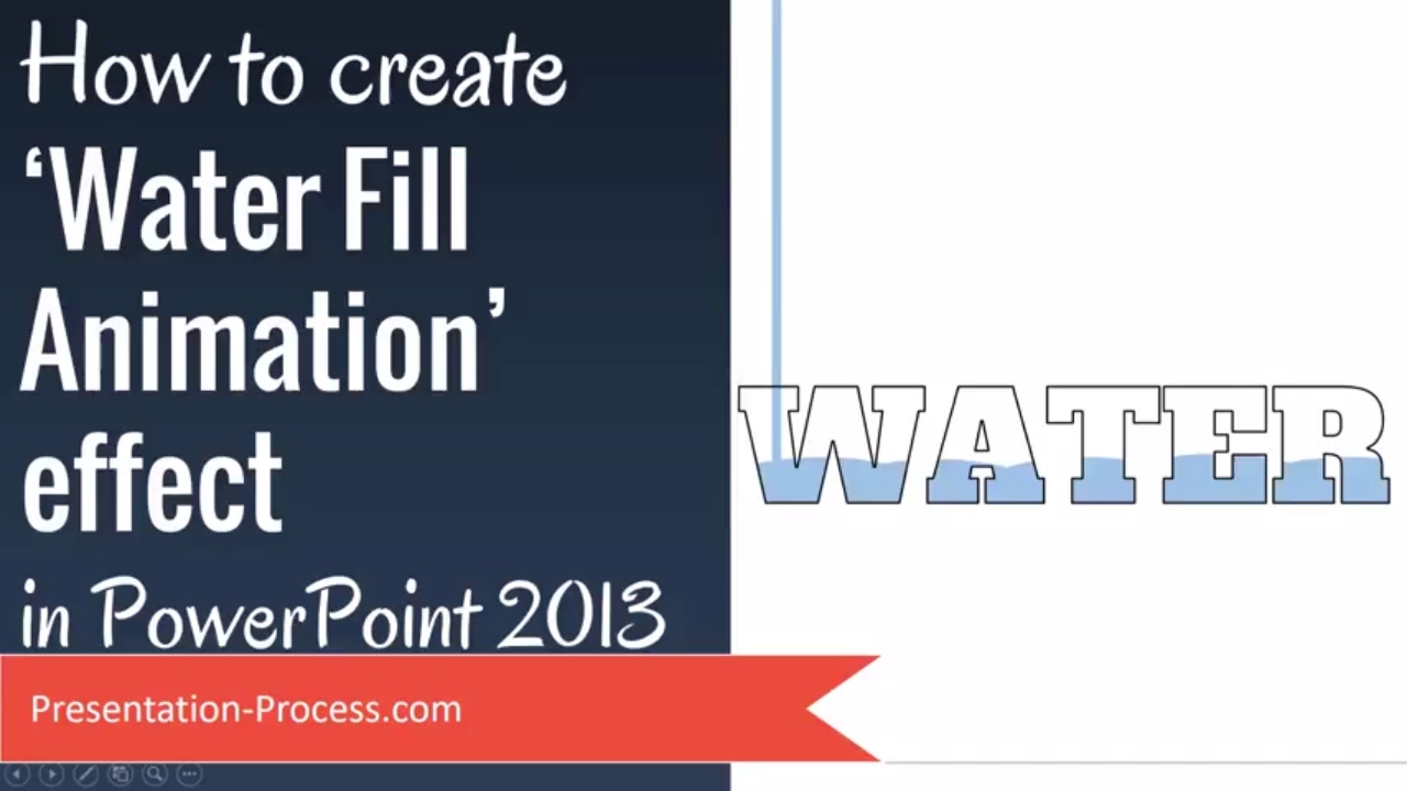 How to Create Water Fill Animation Effect in PowerPoint