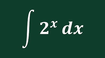 【詳細解題動畫】提要 [★積分]：Evaluate ∫ 2˟ dx｜授課老師：中華大學土木系呂志宗特聘教授