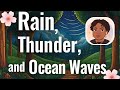 Drift Into Dreamland | Rain and Ocean Waves ASMR Sleep Ambience
