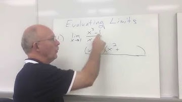 Video #6: Evaluating Limits (Part 1)