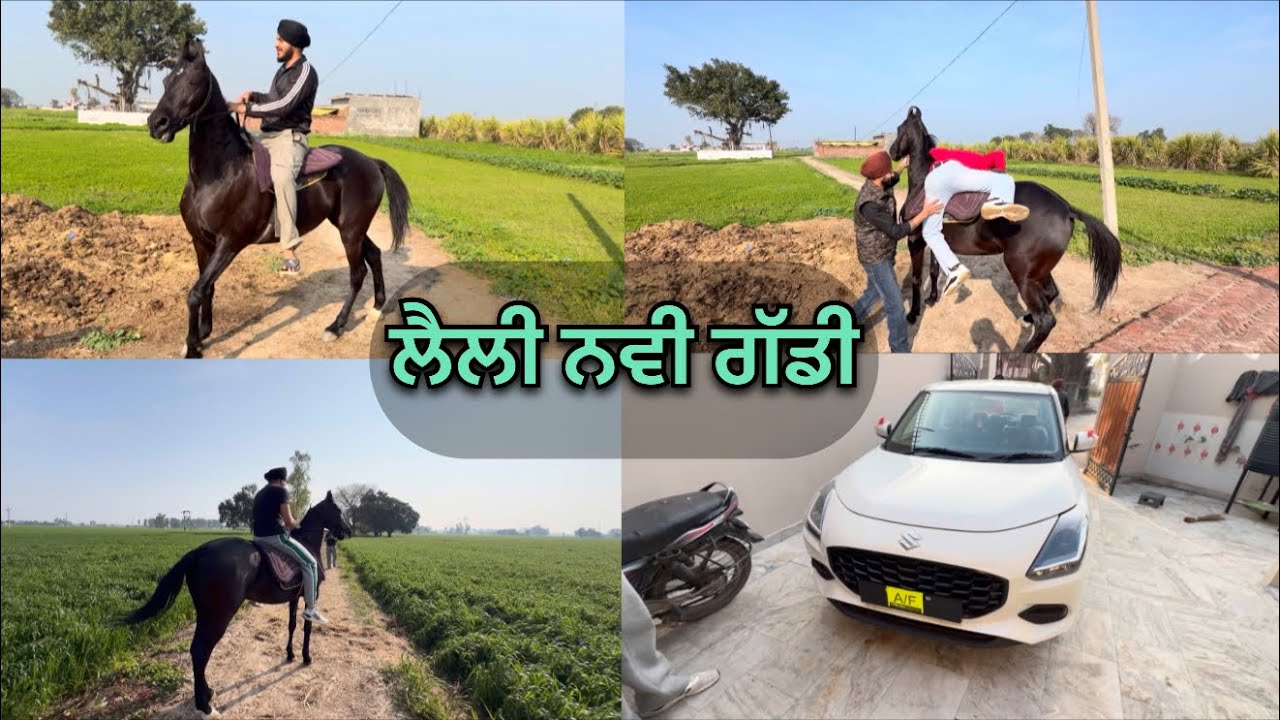 ਮਿੱਤਰਾ ਨੇ ਕੀਤੀ ਅੰਬਰ ਘੋੜੀ ਦੀ ਸਵਾਰੀ 🐎 | Jaskaran ਵੀਰ ਨੇ ਲਈ ਨਵੀਂ ਗੱਡੀ 🚗🔥