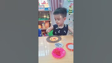 Tạo hình: Làm sư tử bằng đĩa giấy 🦁#taohinh #kheotay #mamnon #truongmamnon #bekheotay #dethuong