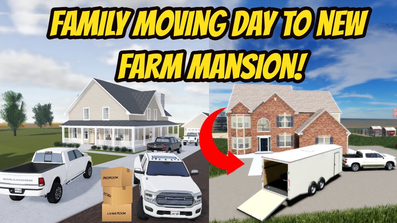 Greenville, Wisc Roblox l Family Farm Mansion Moving Trip Update ...