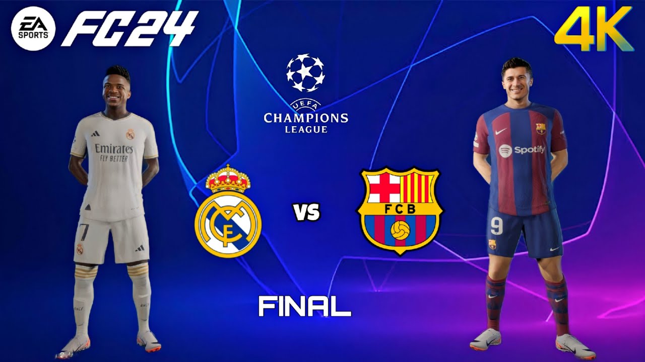 Real Madrid x Barcelona [FINAL] EA FC 24 Champions League 2024 | El ...
