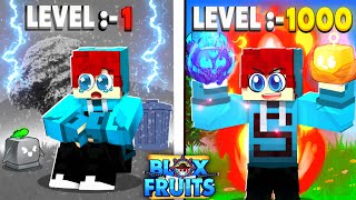 Noob To Max Level With Only Fighting Style! [Blox Fruits Hindi] Part 1