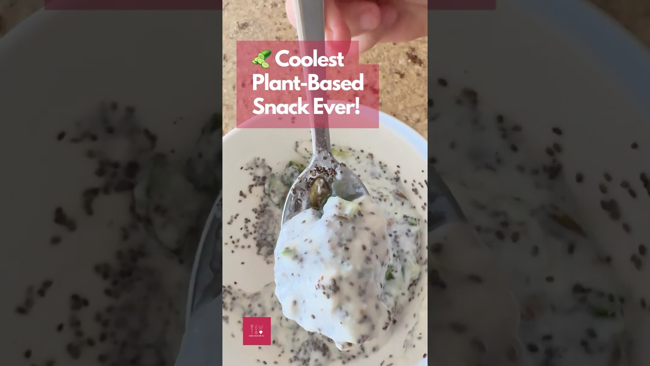 🥒 Refreshing Plant-Based Yogurt Hack You’ll CRAVE! 🌱✨  