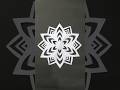 How to make a Easy Paper Snowflake, wonderful Paper Crafts 💥💯🩵 #viral #shorts #art #crafts #diy