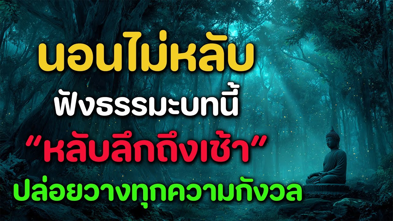 นอนไม่หลับ เปิดฟังธรรมะแล้วหลับไป ปล่อยวางทุกความกังวล หลับลึกถึงเช้า #ธรรมะก่อนนอน