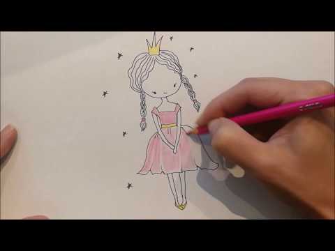 Video: Kako Korak Po Korak Crtati Princezu S Princom Olovkom