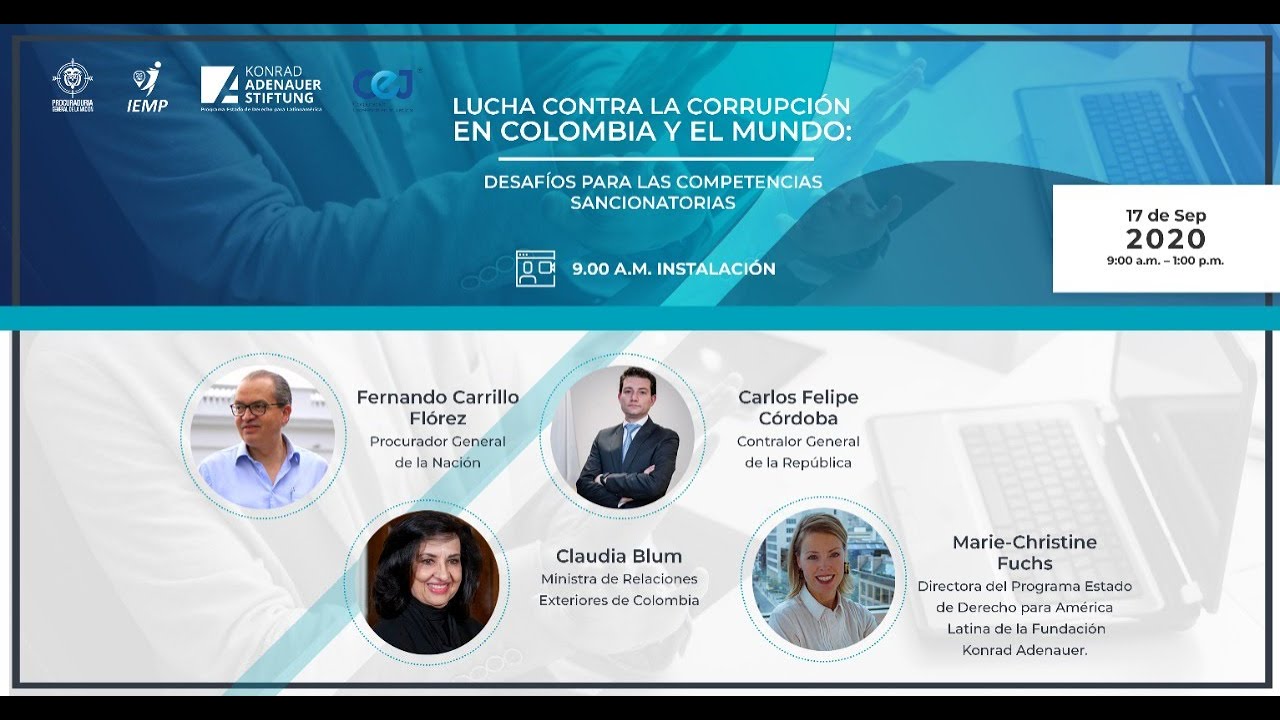 Intervencion Del Procurador Carrillo Desde Lucha Contra La Corrupcion En Colombia Y El Mundo Youtube
