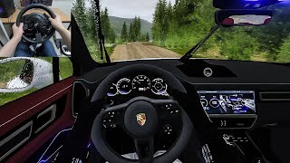 Assetto Corsa - 2018 Porsche Cayenne Turbo | Rainy Drive & Off-Road [Steering Wheel Gameplay] screenshot 4