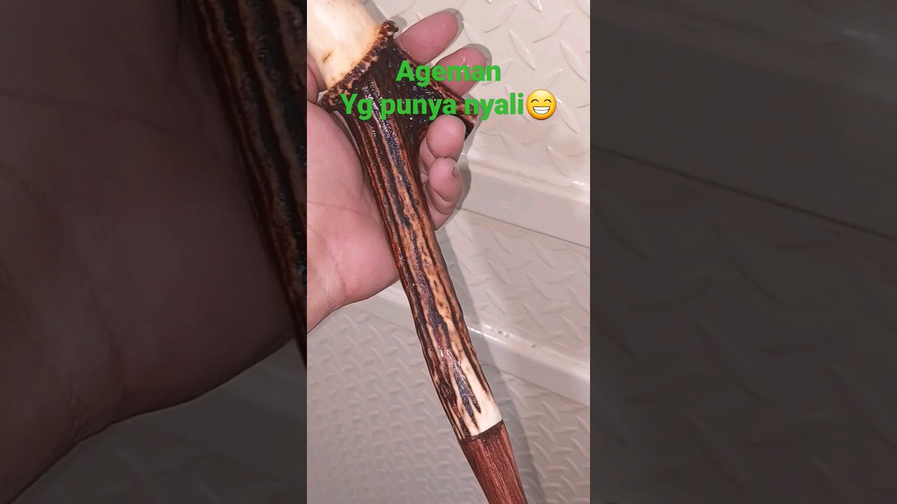 Pipa rokok unik hasil buatan asli wong cilacap dari bahan tanduk rusa 