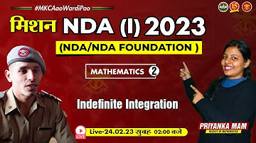 Join Math live Class | Indefinite integration  | Math for NDA Exam 2023 - MKC
