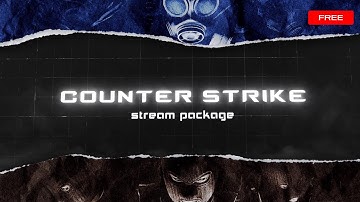 FREE Counter Strike inspired Twitch Overlay Pack (OBS studio / Streamlabs OBS)