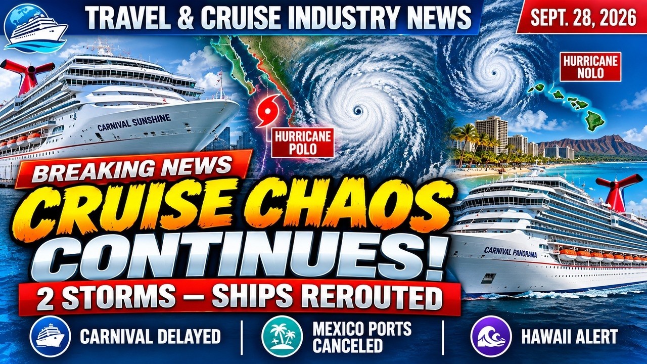 Cruise Chaos Continues: Carnival Delayed, Hurricane Polo Reroutes Ships & Hawaii Storm