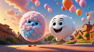 Five Little Clouds Drift Right Past | Sky Song for Kids | Counting & Calm Weather Rhymes