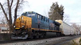 (200th Video!) CSX River Line Trains at Tappan Ft. Rare GECX unit, Foreign Freight and K5HLL Action